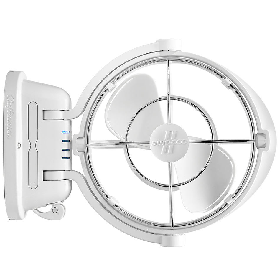 SEEKR by Caframo Sirocco II 3-Speed 7" Gimbal Fan - White - 12-24V 7010CAWBX — Quality Boat Parts