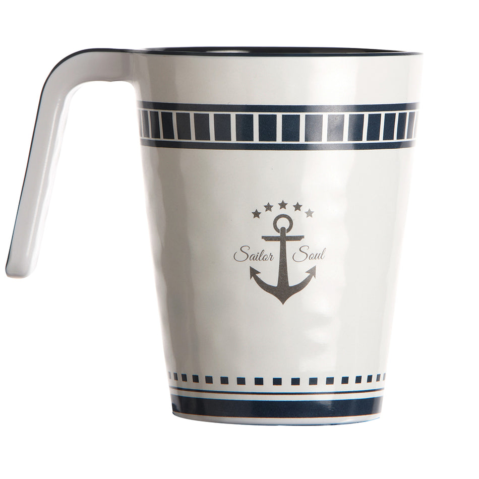 Marine Business Melamine Non-Slip Coffee Mug - SAILOR SOUL - Set of 6 14004C — Quality Boat Parts