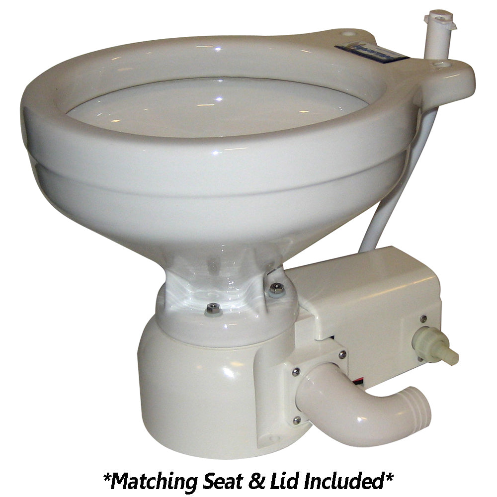 Raritan Sea Era Toilet - Household Style - Freshwater Solenoid - Straight & 90° Discharge - Smart Toilet Control - 12v 162HF012 — Quality Boat Parts