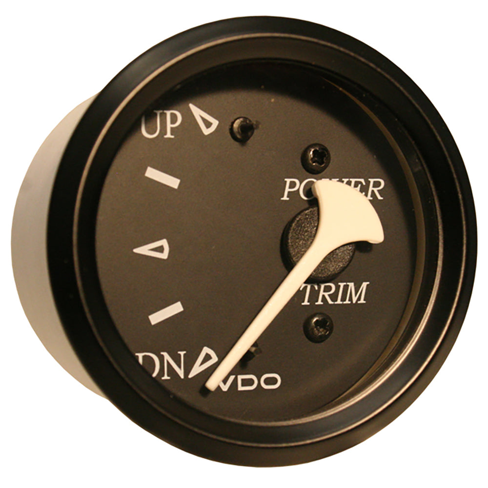 VDO Cockpit Marine Trim Gauge - f/ Mercury/Volvo/Yamaha 2001+ Engines - Black Dial/Bezel 382-11803 — Quality Boat Parts