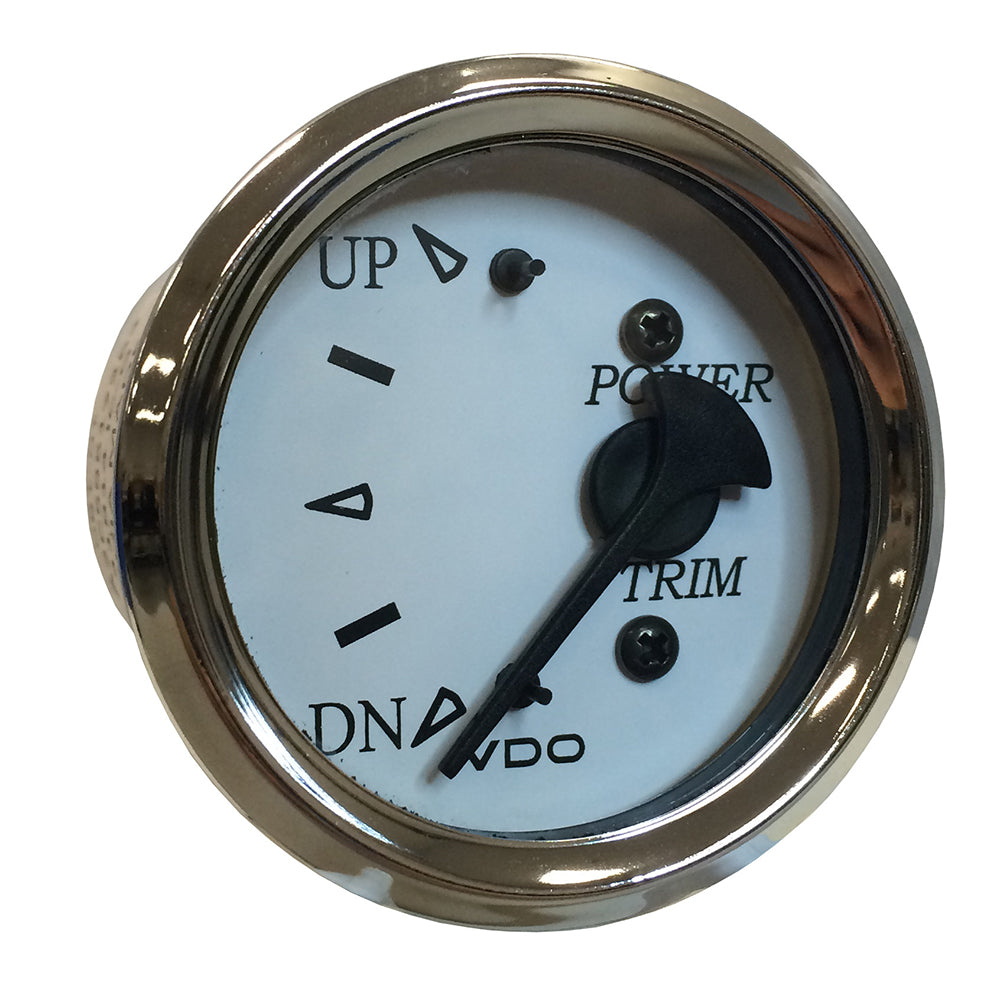 VDO Cockpit Marine 52MM (2-1/16") Trim Gauge f/Volvo/Mercury/Yamaha 2001+ Engines - White Dial/Chrome Bezel 382-15279 — Quality Boat Parts