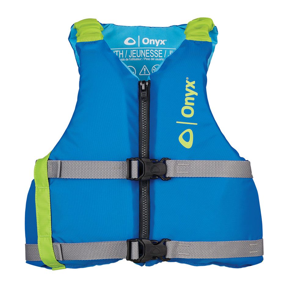 Onyx Youth Universal Paddle Vest - Blue 121900-500-002-21 — Quality Boat Parts