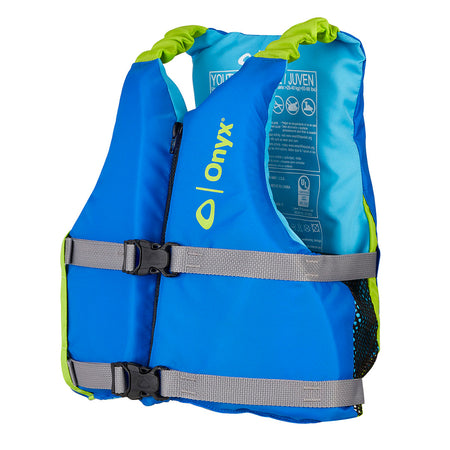 Onyx Youth Universal Paddle Vest - Blue 121900-500-002-21 — Quality Boat Parts