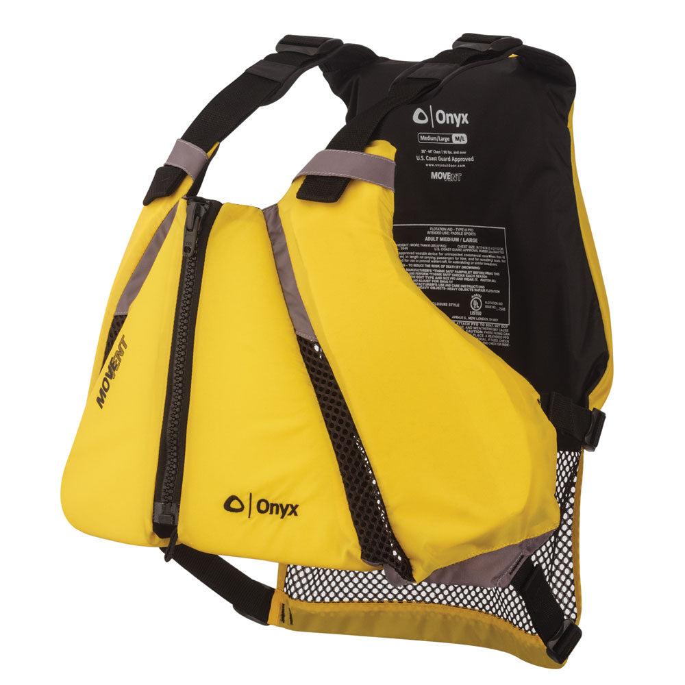 Onyx MoveVent Curve Paddle Sports Life Vest - XL/2XL 122000-300-060-14 — Quality Boat Parts