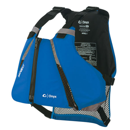Onyx MoveVent Curve Paddle Sports Life Vest - XL/2X - Blue 122000-500-060-16 — Quality Boat Parts