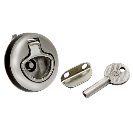 Whitecap Mini Slam Latch Stainless Steel Locking Pull Ring 6138C — Quality Boat Parts