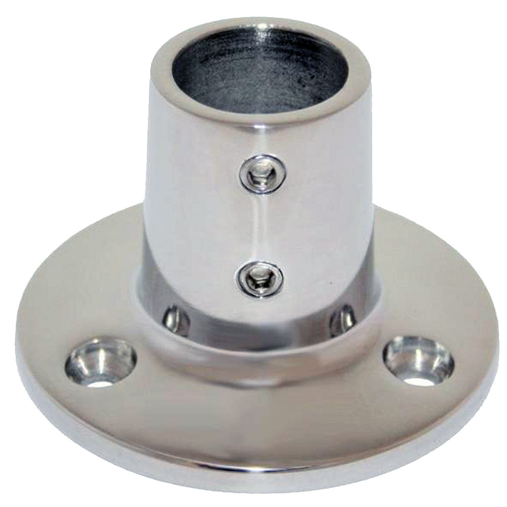 Whitecap 1" O.D. 90° Round Base SS Rail Fitting 6139C — Quality Boat Parts