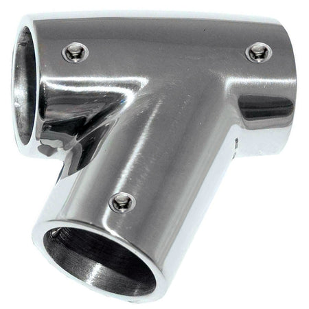 Whitecap 1" O.D. 60° SS Tee - Left 6144C — Quality Boat Parts
