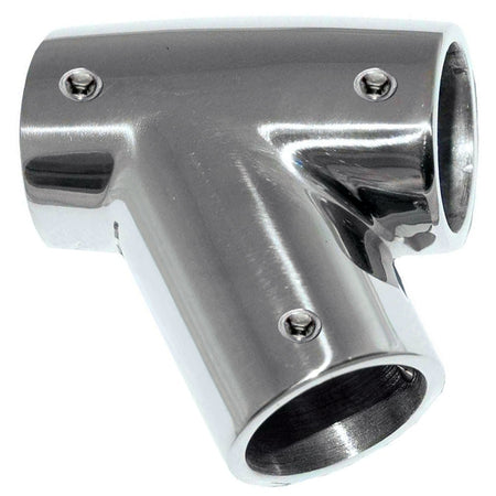Whitecap 1" O.D. 60° SS Tee - Right 6145C — Quality Boat Parts