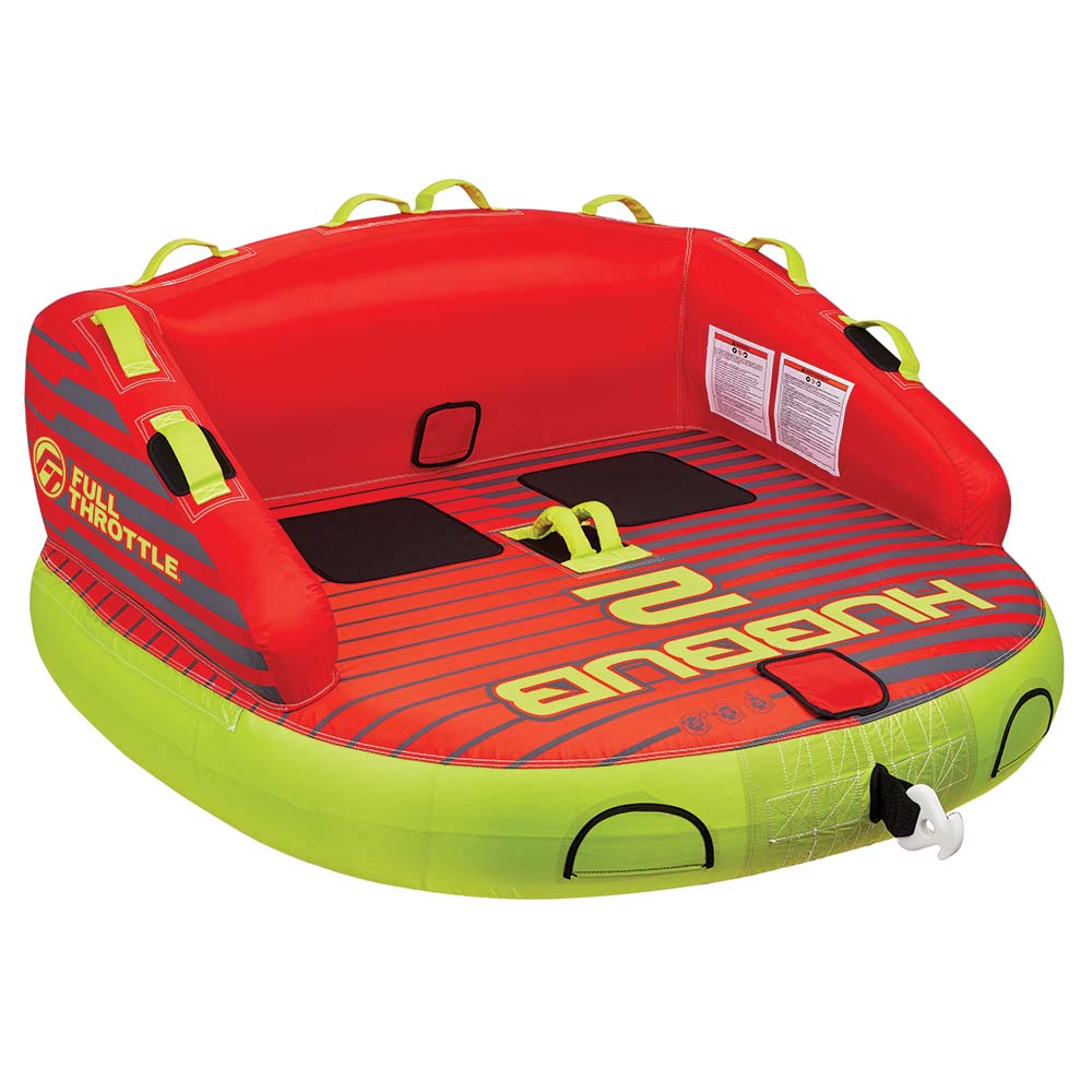 Full Throttle Hubbub 2 Towable Tube - 2 Rider - Red 303400-100-002-21 — Quality Boat Parts