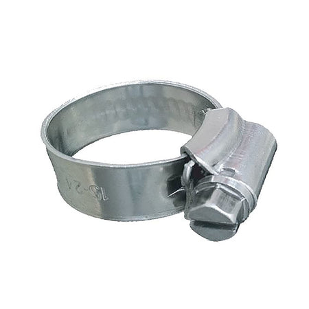 Trident Marine 316 SS Non-Perforated Worm Gear Hose Clamp - 3/8" Band - (1-1/16" – 1-1/2") Clamping Range - 10-Pack - SAE Size 16 705-1001 — Quality Boat Parts
