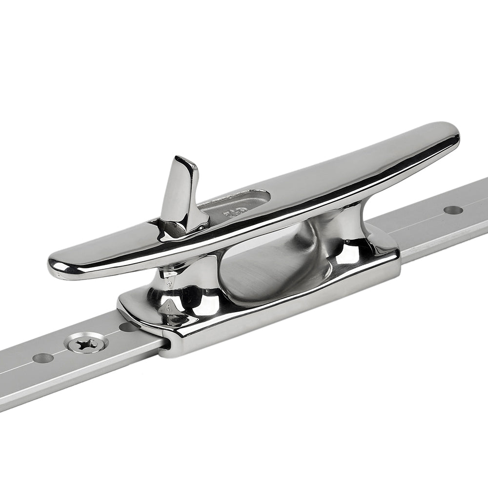 Schaefer Mid-Rail Chock/Cleat Stainless Steel - 1-1/4" 70-75 — Quality Boat Parts