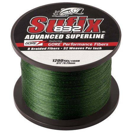 Sufix 832® Advanced Superline® Braid - 20lb - Low-Vis Green - 1200 yds 660-320G — Quality Boat Parts