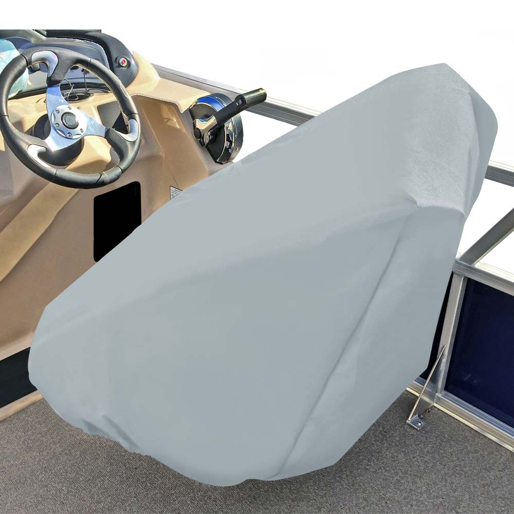 Carver Poly-Flex II Captain's Chair Cover - Fits up to 32' H x 26' W x 25' D - Grey 61061F-10 — Quality Boat Parts
