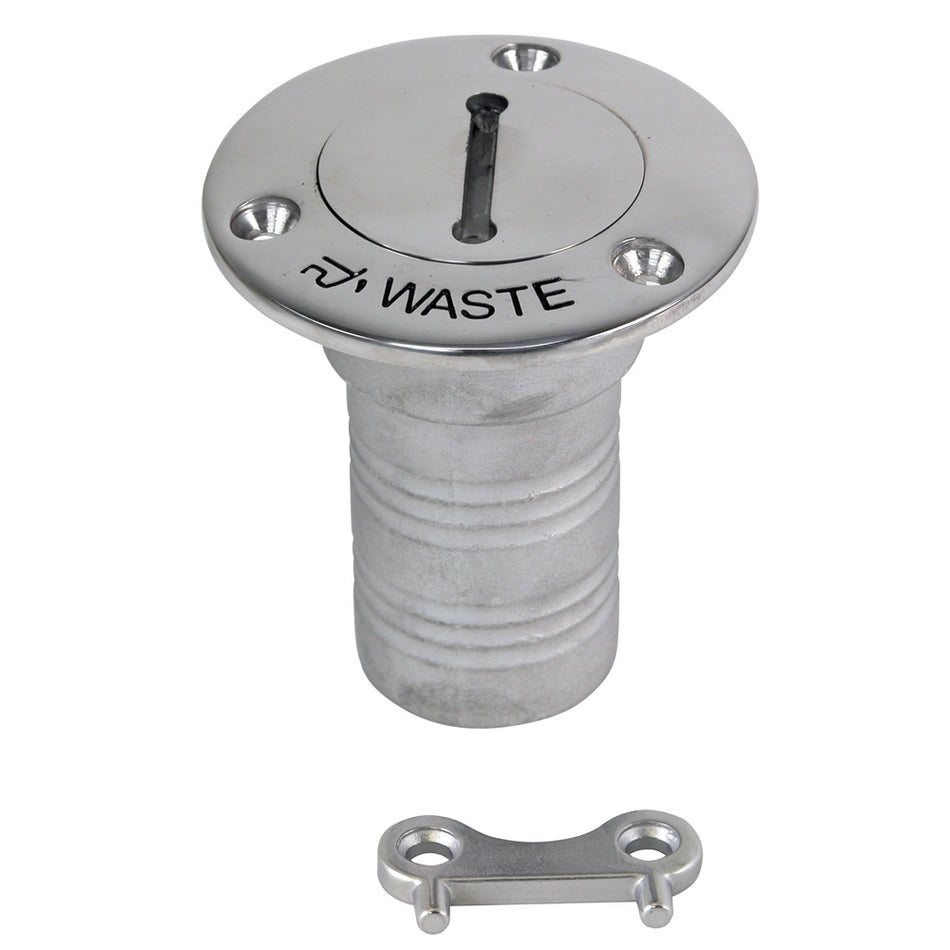 Whitecap Hose Deck Fill - 1-1/2" Hose Waste 6126C — Quality Boat Parts