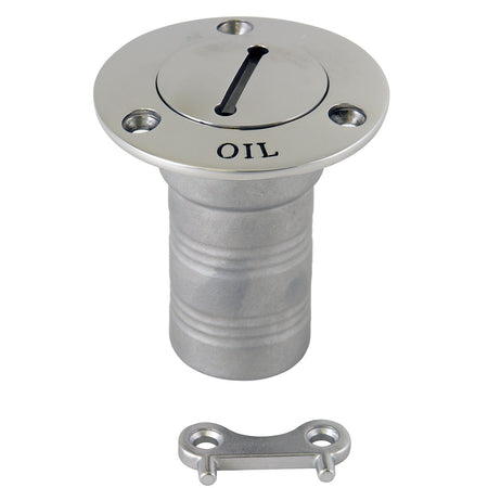Whitecap Hose Deck Fill - 1-1/2" Hose - Oil 6129C — Quality Boat Parts