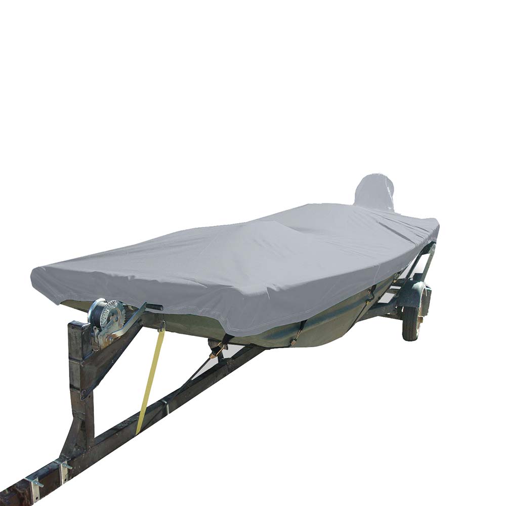 Carver Poly-Flex II Styled-to-Fit Boat Cover f/12.5' Open Jon Boats - Grey 74200F-10 — Quality Boat Parts