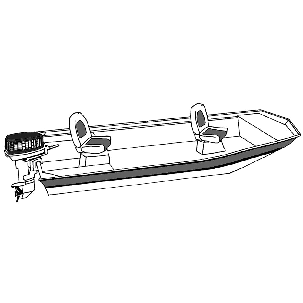 Carver Performance Poly-Guard Styled-to-Fit Boat Cover f/16.5' Open Jon Boats - Shadow Grass 74203C-SG — Quality Boat Parts