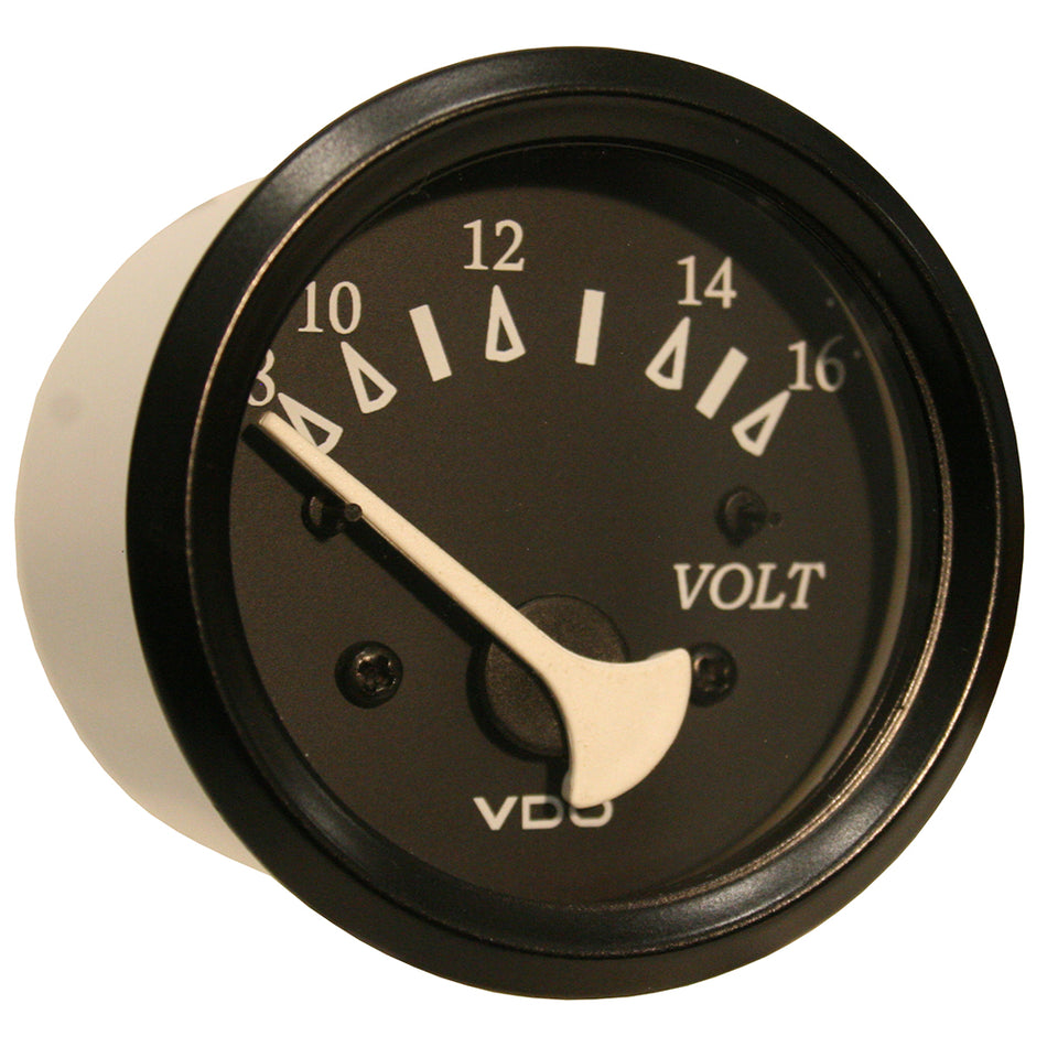 VDO Cockpit Marine 52mm (2-1/16") Voltmeter - Black Dial/Bezel 332-11805 — Quality Boat Parts
