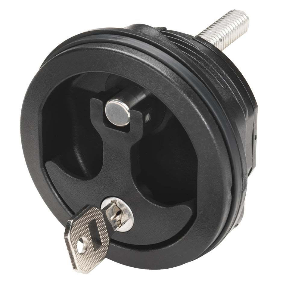 Whitecap Compression Handle - Nylon Black/Black - Locking 3726BC — Quality Boat Parts
