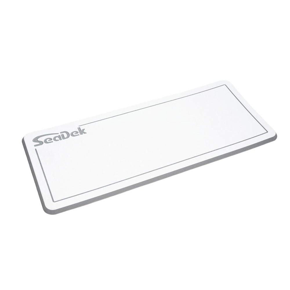 SeaDek Small Helm Pad - White/Storm Grey w/SeaDek Logo 37925-80375 — Quality Boat Parts
