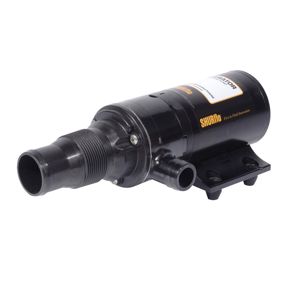 Shurflo by Pentair MACERATOR Pump w/180° Port - 12 VDC, 13 GPM 3200-101 — Quality Boat Parts