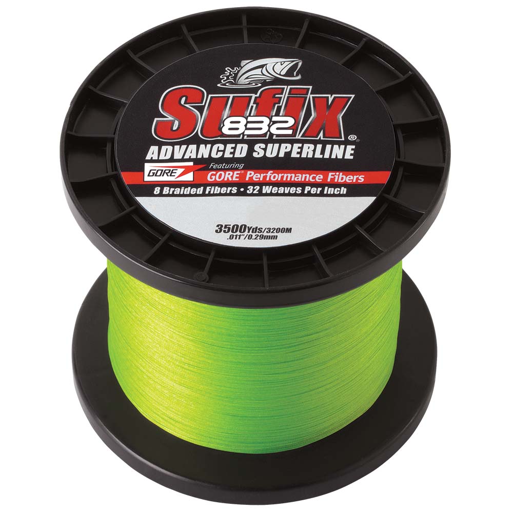 Sufix 832® Advanced Superline® Braid - 10lb - Neon Green - 3500 yds 660-410L — Quality Boat Parts