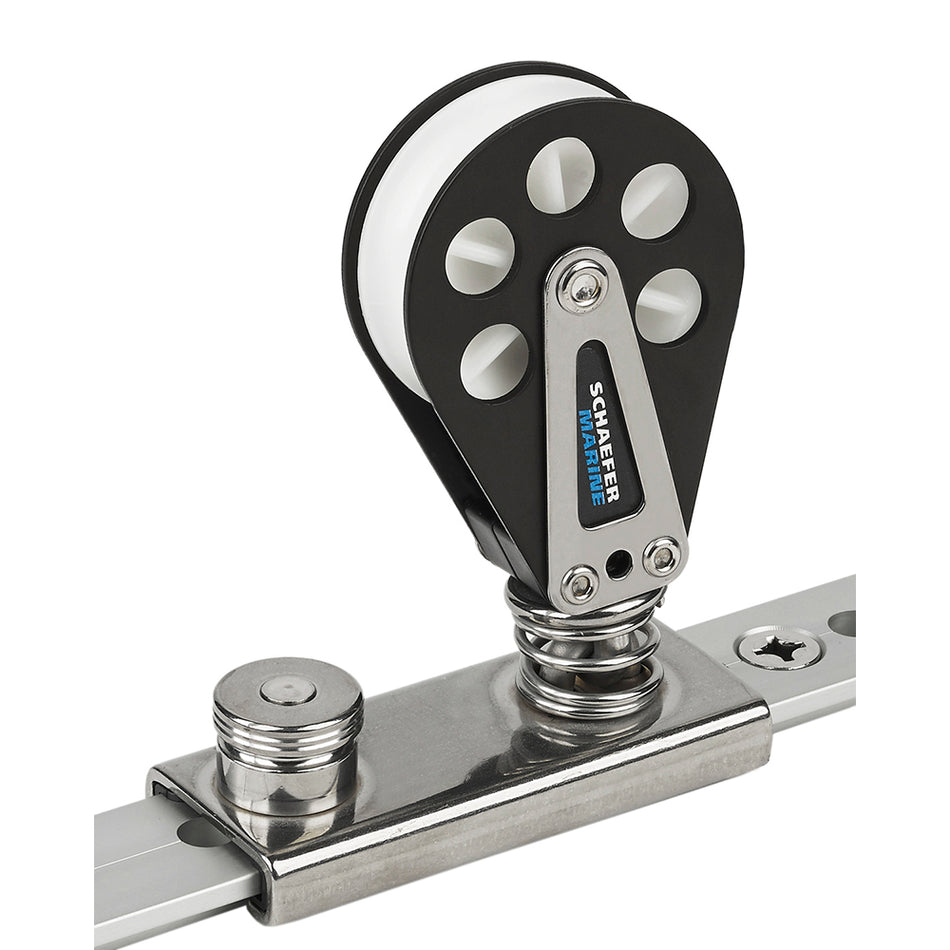 Schaefer Spring Loaded/Lined Slide/Aluminum f/1-1/4" T-Track 704-92 — Quality Boat Parts