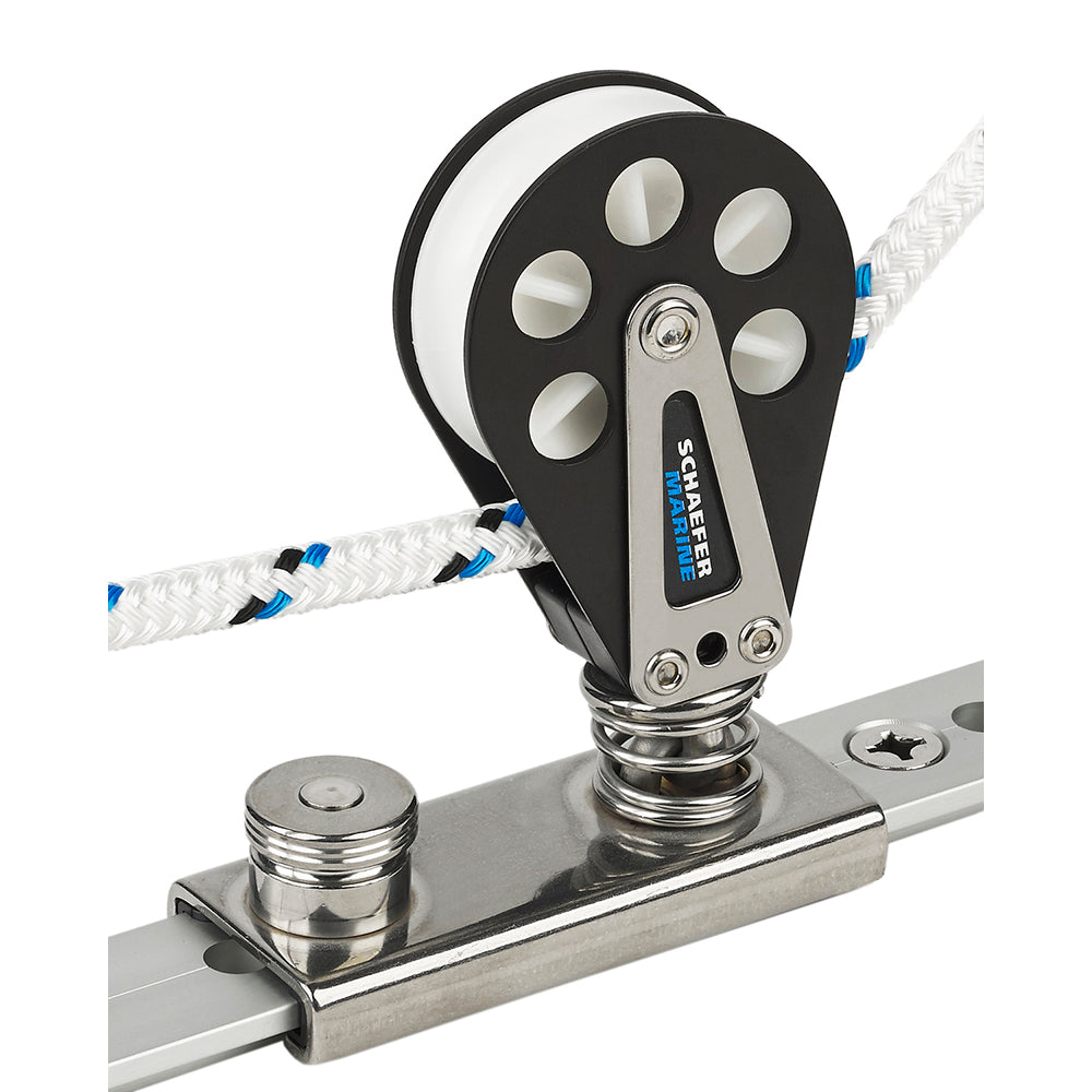 Schaefer Spring Loaded/Lined Slide/Aluminum f/1-1/4" T-Track 704-92 — Quality Boat Parts