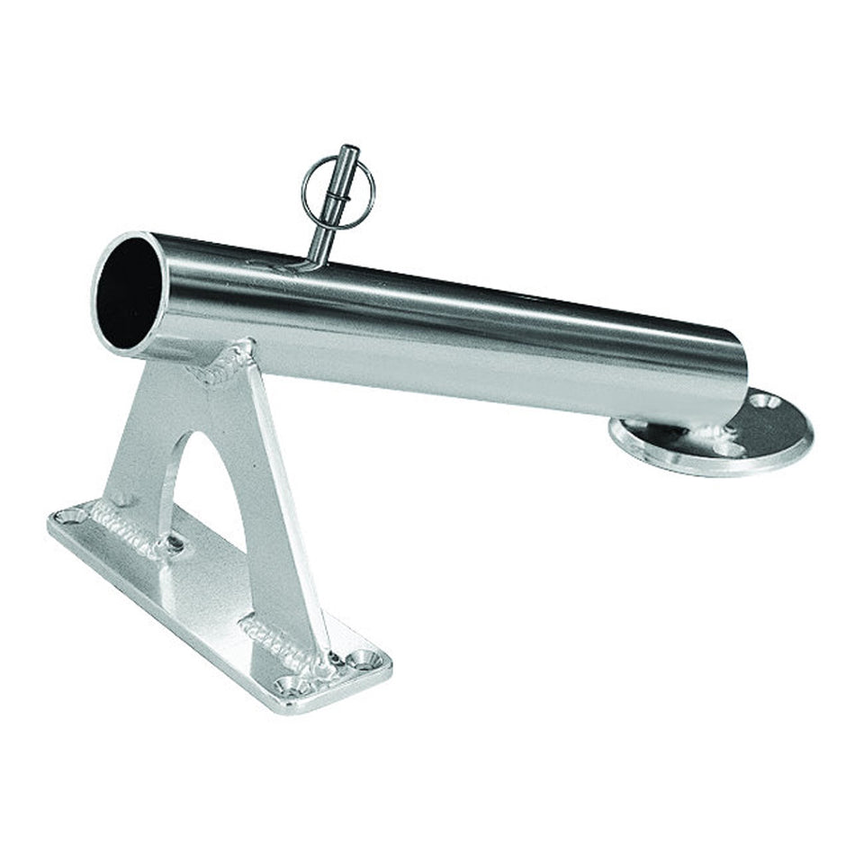 Rupp Fixed Mount Center Rigger Holder - Silver CA-0002 — Quality Boat Parts