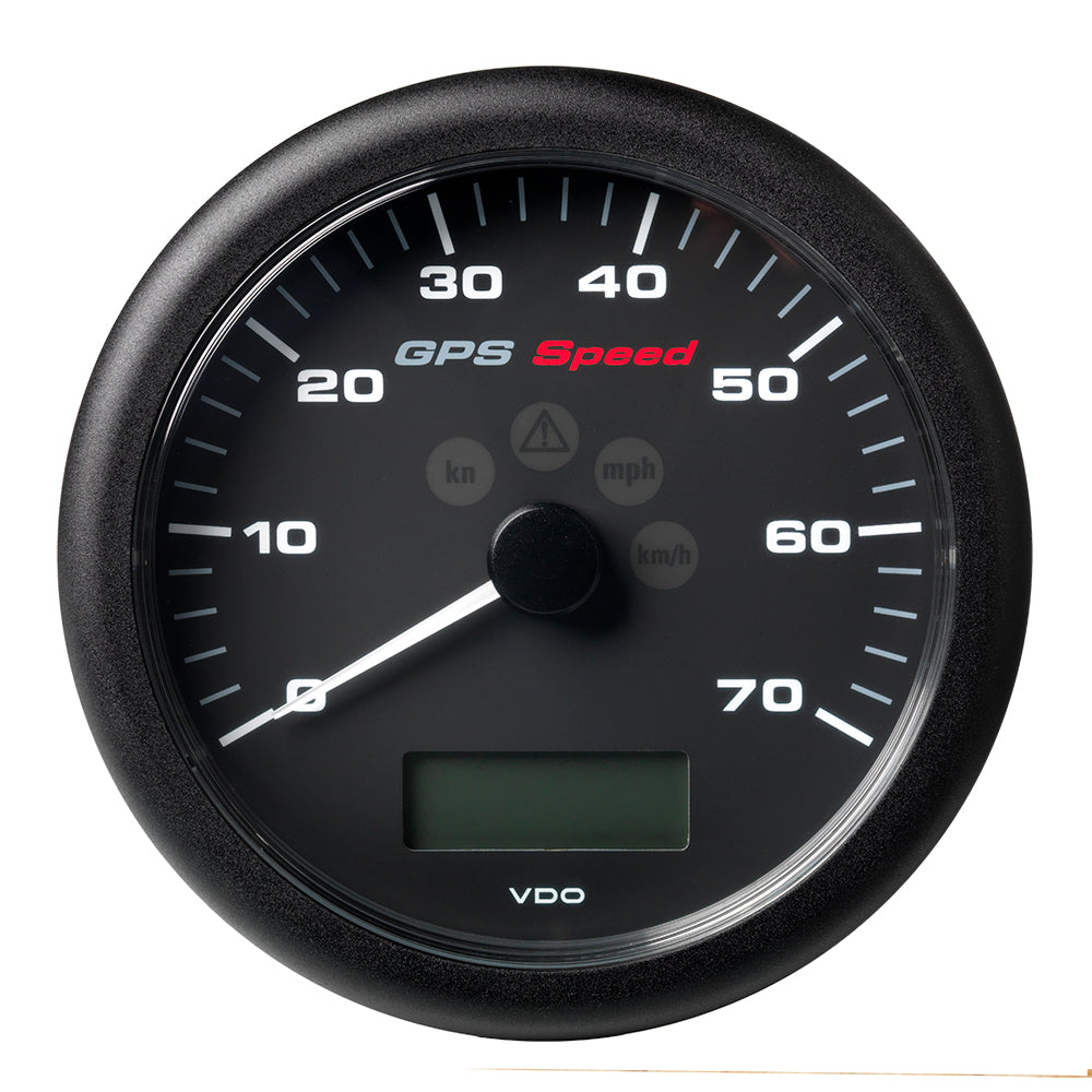 Veratron 4-1/4" (110MM) ViewLine GPS Speedometer 0-70 KNOTS/KMH/MPH - 8 to 16V Black Dial & Bezel A2C59501781 — Quality Boat Parts