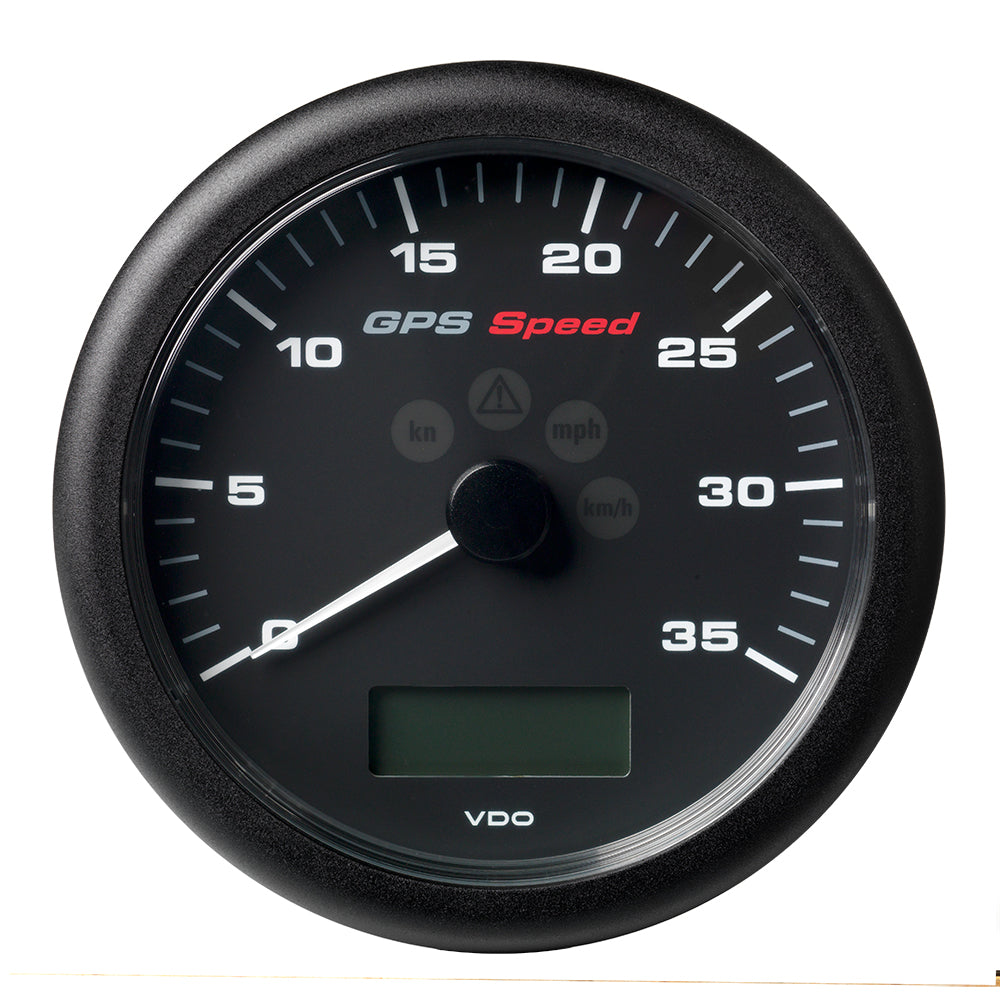 Veratron 4-1/4" (110MM) ViewLine GPS Speedometer 0-35 KNOTS/KMH/MPH - 8 to 16V Black Dial & Bezel A2C59501782 — Quality Boat Parts