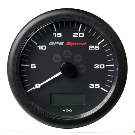 Veratron 4-1/4" (110MM) ViewLine GPS Speedometer 0-35 KNOTS/KMH/MPH - 8 to 16V Black Dial & Bezel A2C59501782 — Quality Boat Parts