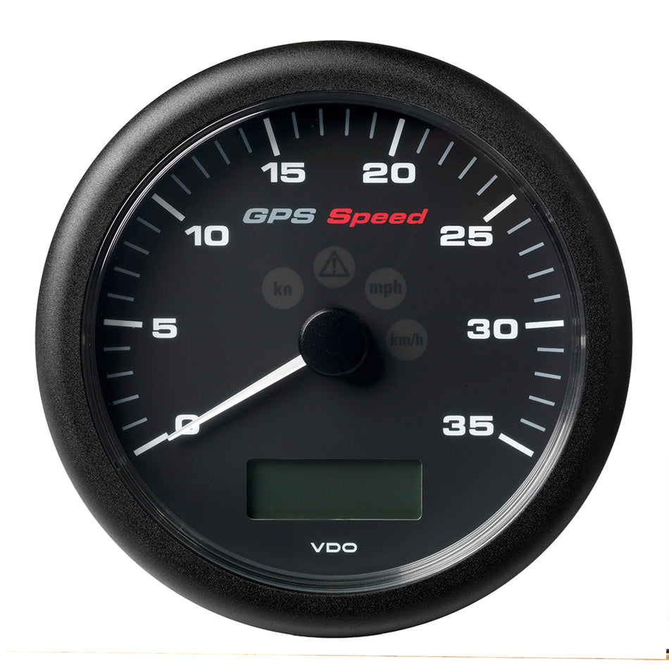Veratron 4-1/4" (110MM) ViewLine GPS Speedometer 0-35 KNOTS/KMH/MPH - 8 to 16V Black Dial & Bezel A2C59501782 — Quality Boat Parts