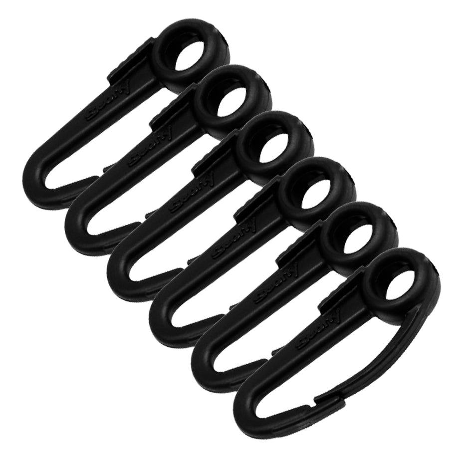 Scotty Nylon Snap Hook Black 6-Pack 590-BK — Quality Boat Parts