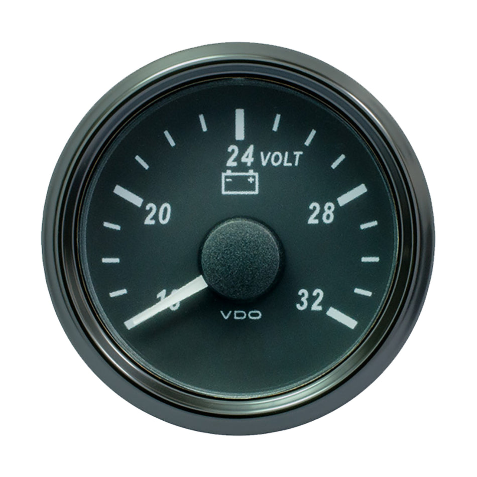 VDO SingleViu 52mm (2-1/16") Voltmeter f/24V Systems - 32V A2C3832780030 — Quality Boat Parts