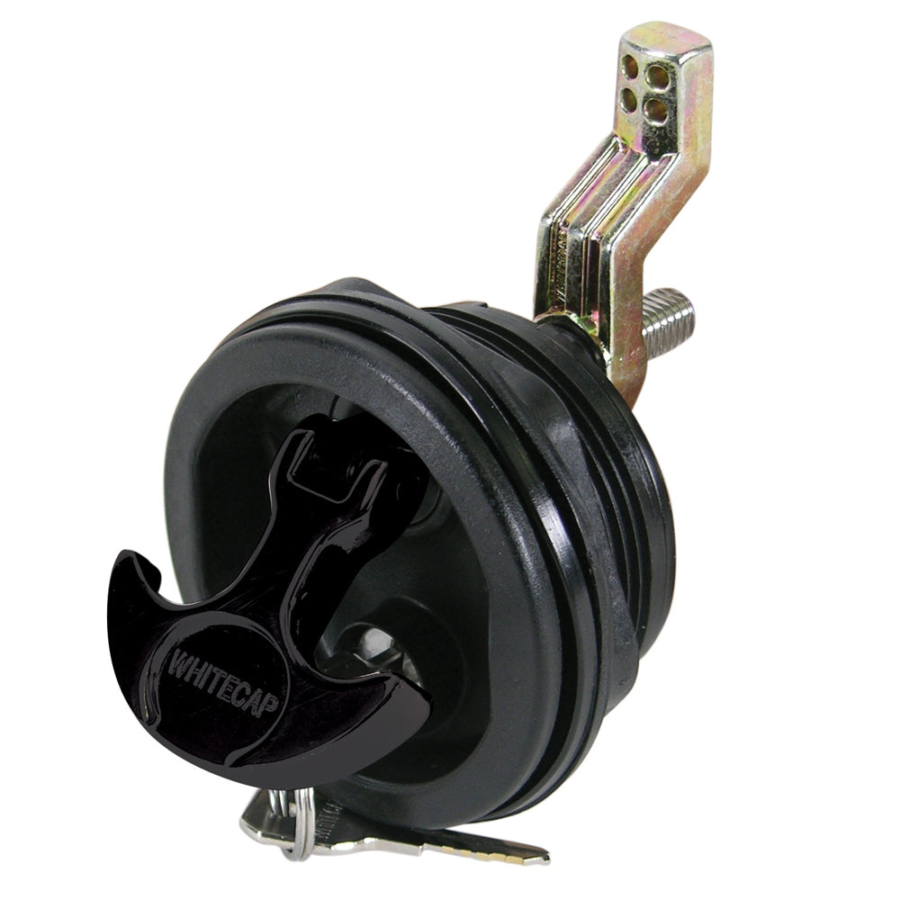 Whitecap T-Handle Latch - Nylon Black/Black - Locking 3226BC — Quality Boat Parts