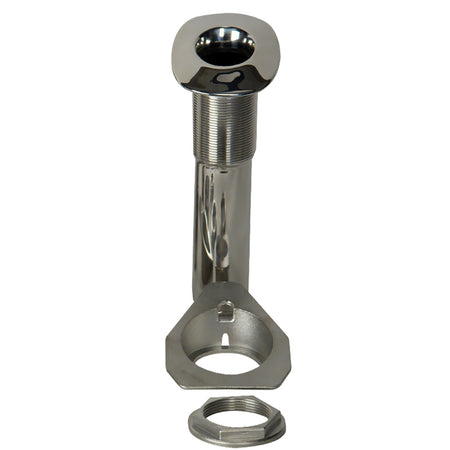 C.E. Smith 80 Series Screwless Flush Mount Rod Holder - 15 Degree - Stainless Steel - Swivel Bottom - Black Liner 53687S — Quality Boat Parts