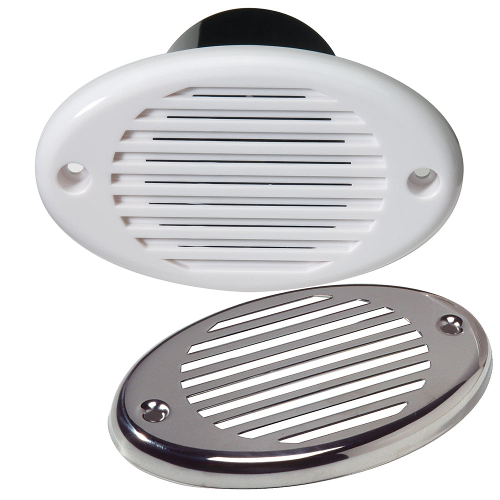Innovative Lighting Marine Hidden Horn - White w/Stainless Steel Overlay 540-0101-7 — Quality Boat Parts