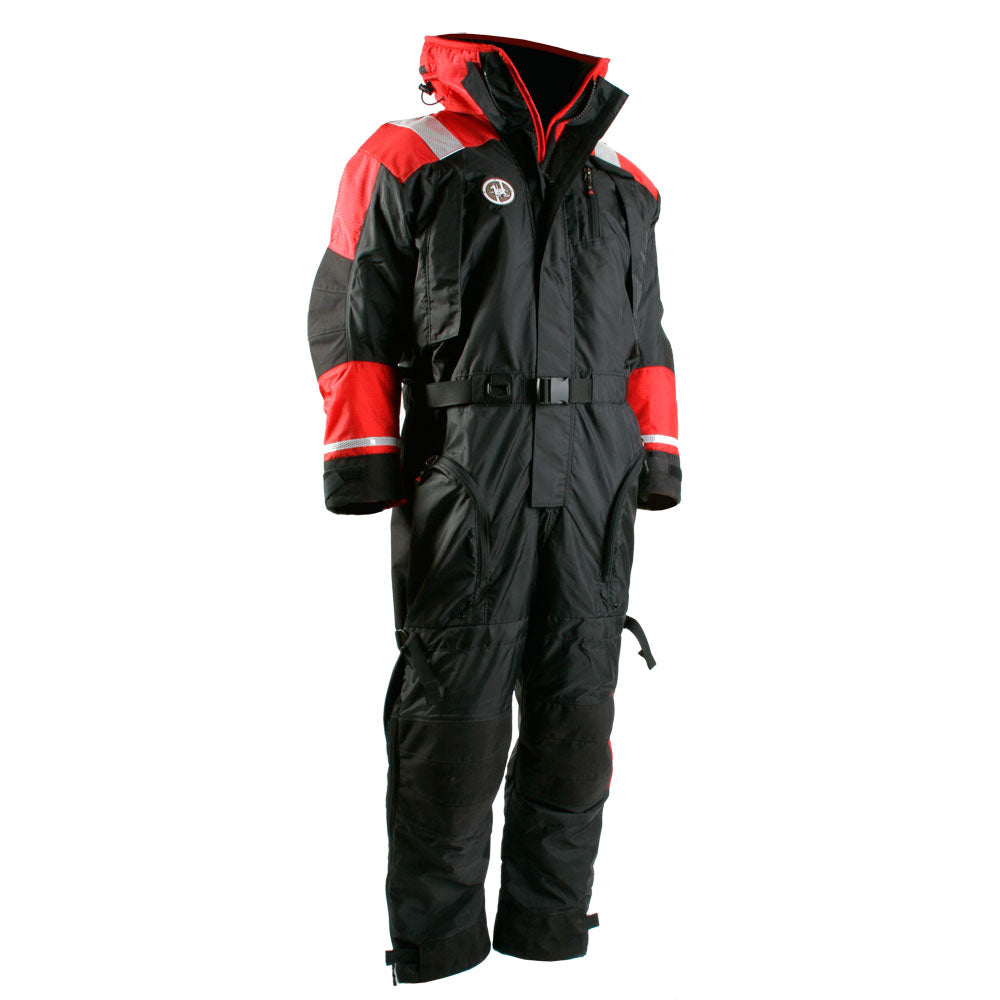 First Watch AS-1100 Flotation Suit - Red/Black - Large AS-1100-RB-L — Quality Boat Parts