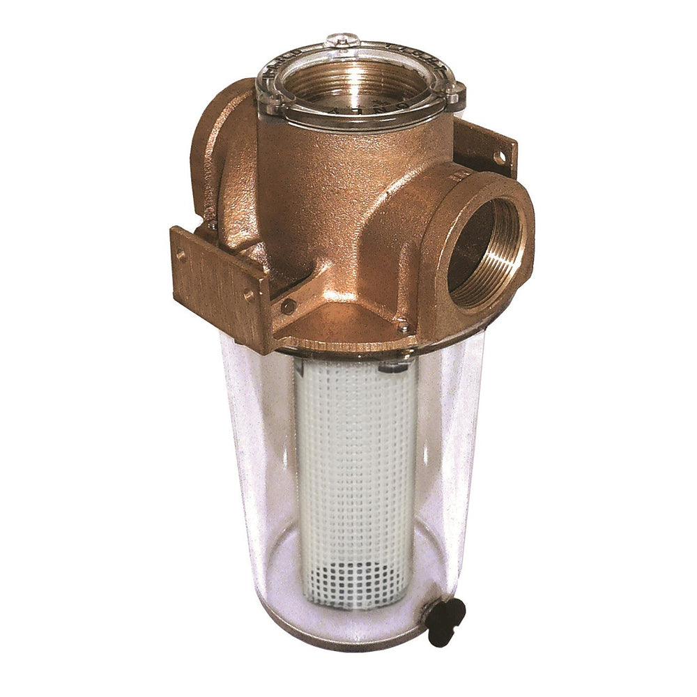 GROCO ARG-1000 Series 1" Raw Water Strainer w/Non-Metallic Plastic Basket ARG-1000-P — Quality Boat Parts