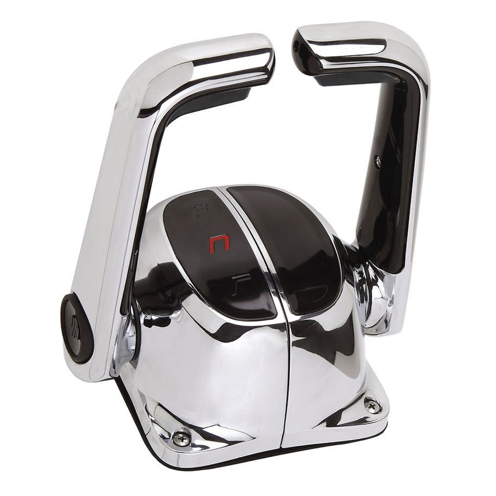 Uflex Twin Lever Top Mount Control w/Neutral Lock - No Trim Switch - Chrome B502CH/L — Quality Boat Parts