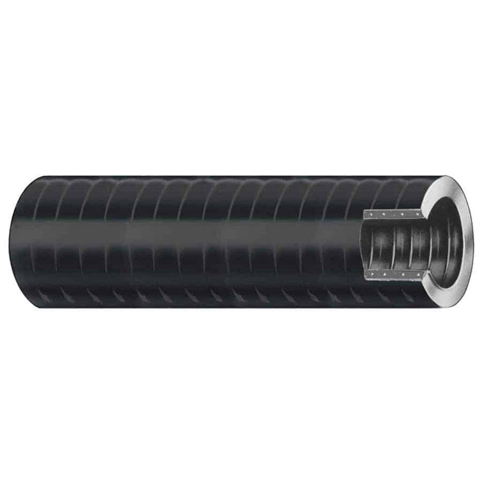 Trident Marine 1-1/2" x 50' VAC XHD Bilge & Live Well Hose - Hard PVC Helix - Black 149-1126 — Quality Boat Parts