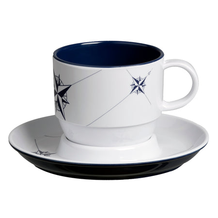 Marine Business Melamine Tea Cup & Plate Breakfast Set - NORTHWIND - Set of 6 15005C — Quality Boat Parts