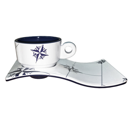 Marine Business Melamine Espresso Cup & Plate Coffee Set - NORTHWIND - Set of 6 15006C — Quality Boat Parts