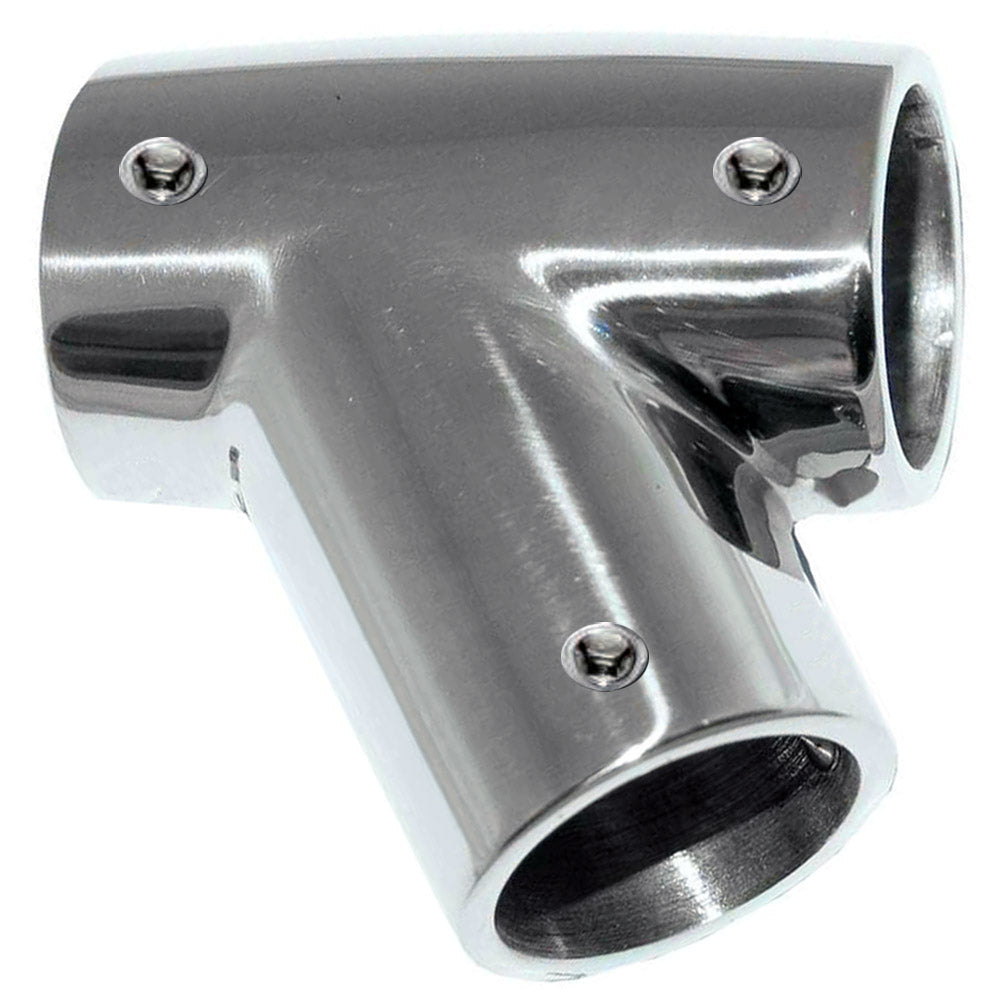 Whitecap ½" O.D. 60° SS Tee - Right 6045C — Quality Boat Parts