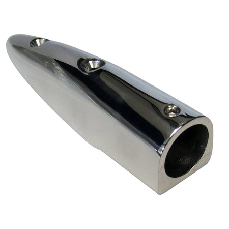 Whitecap 5-1/2° Rail End (End-In) - 316 Stainless Steel - 7/8" Tube O.D. 6049C — Quality Boat Parts