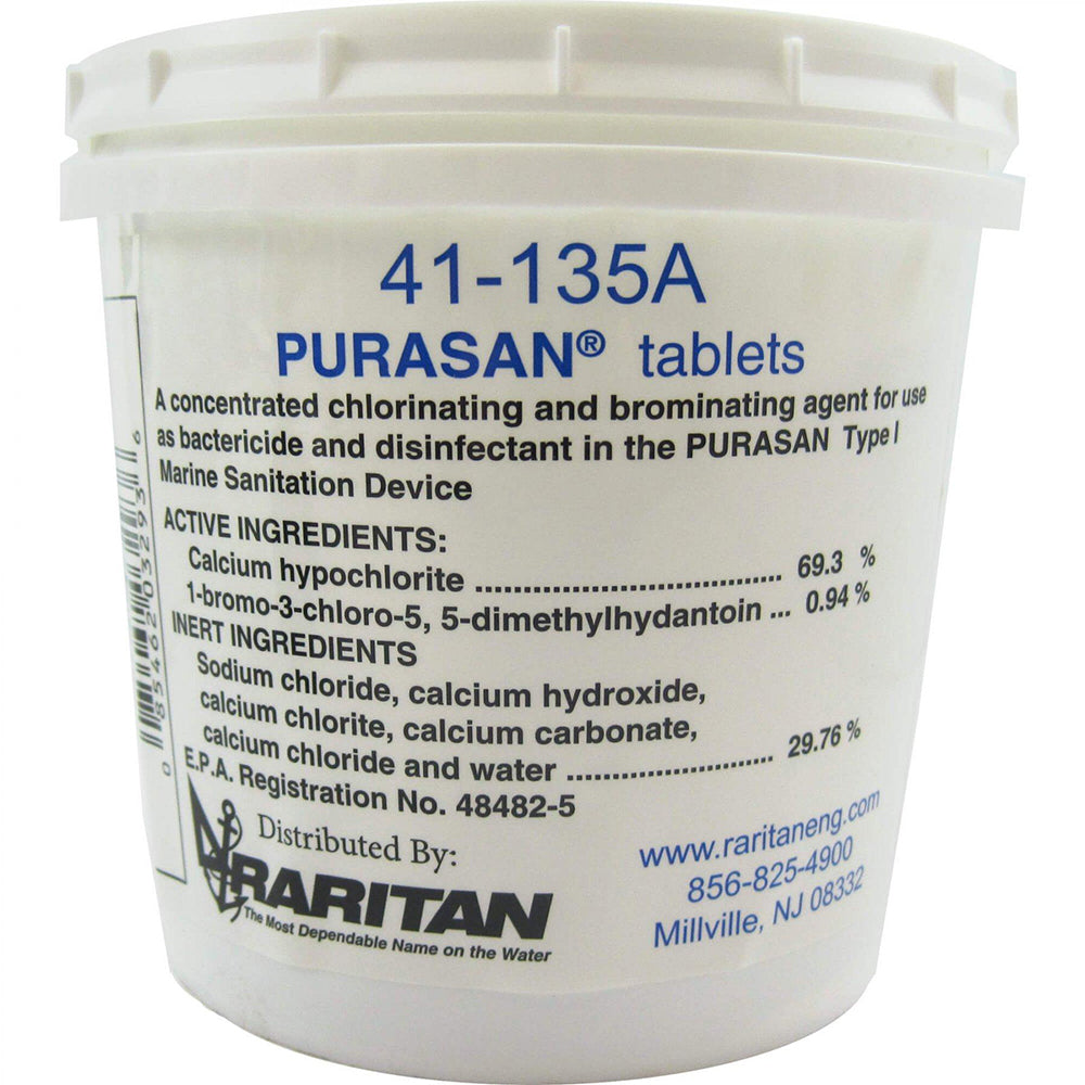 Raritan PURASAN® EX Refill Tablets *1 Tub of 6 Tablets 41-135A — Quality Boat Parts