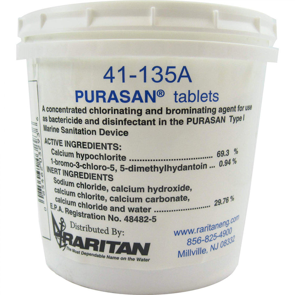 Raritan PURASAN® EX Refill Tablets *1 Tub of 6 Tablets 41-135A — Quality Boat Parts