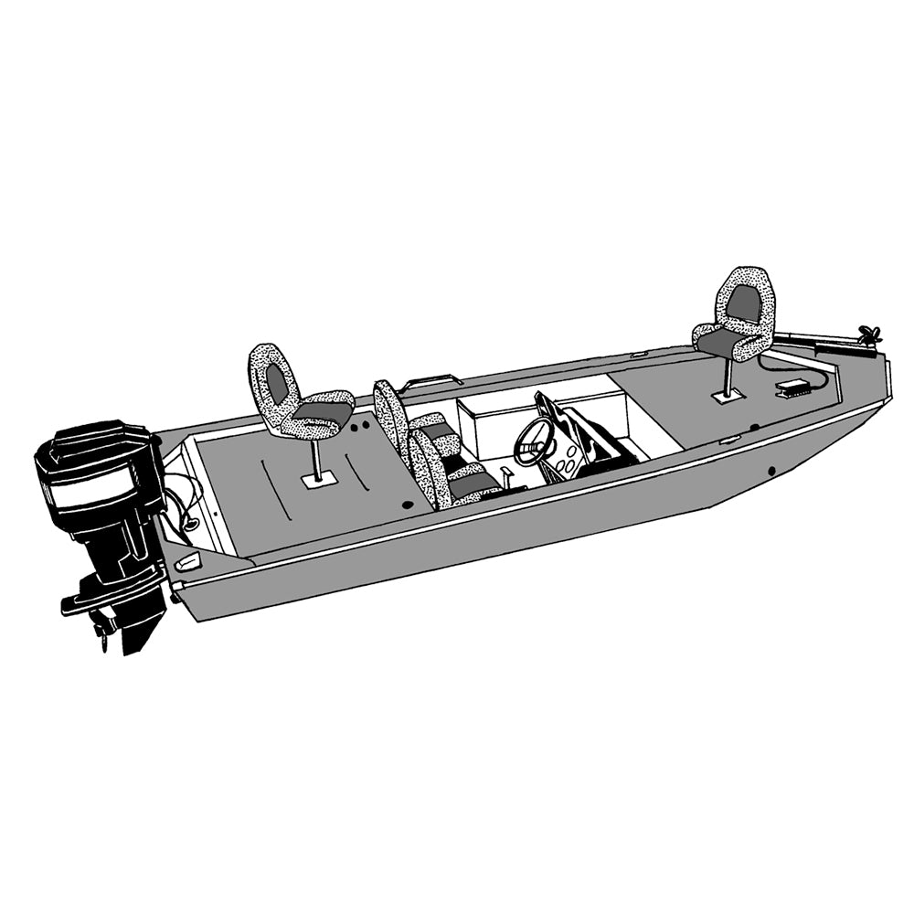 Carver Performance Poly-Guard Styled-to-Fit Boat Cover f/17.5' Jon Style Bass Boats - Shadow Grass 77817C-SG — Quality Boat Parts